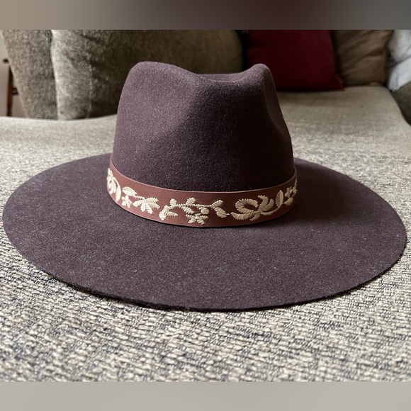 Wyeth Liam 100% wool felt flat brim hat NWT adjustable lined - Picture 2 of 16